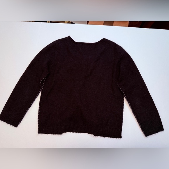 San Joy Vintage Beaded Jeweled Cardigan Sweater Wool Medium - Picture 5 of 6